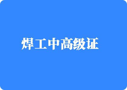 大鸡吧成人网焊工中高级证